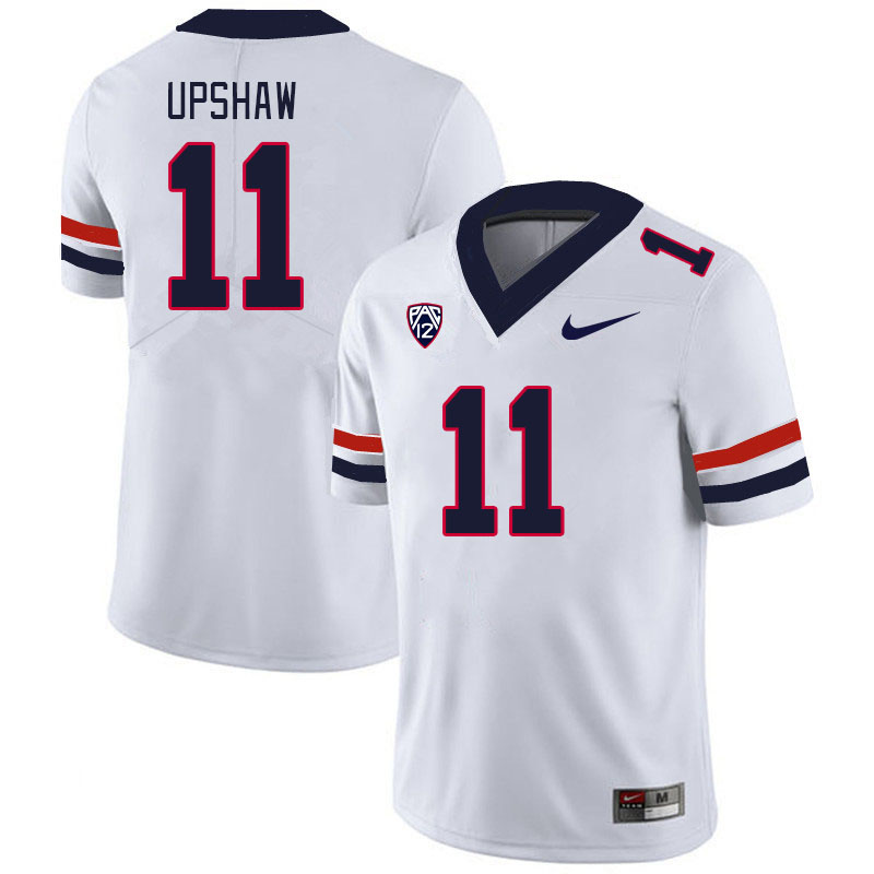 Men #11 Taylor Upshaw Arizona Wildcats College Football Jerseys Stitched Sale-White